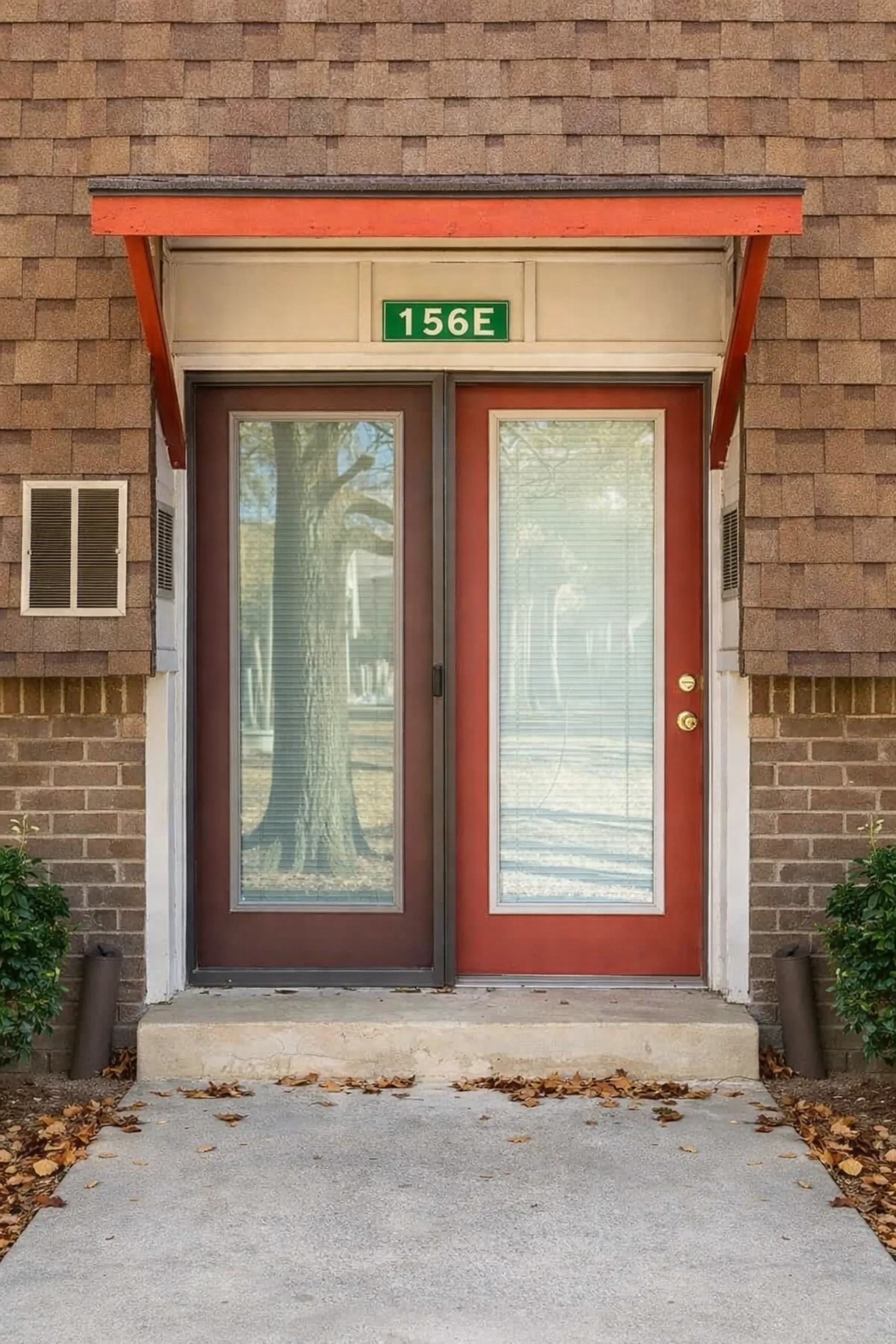 Apartment entrance door 156E at Walnut Gardens Apartments
