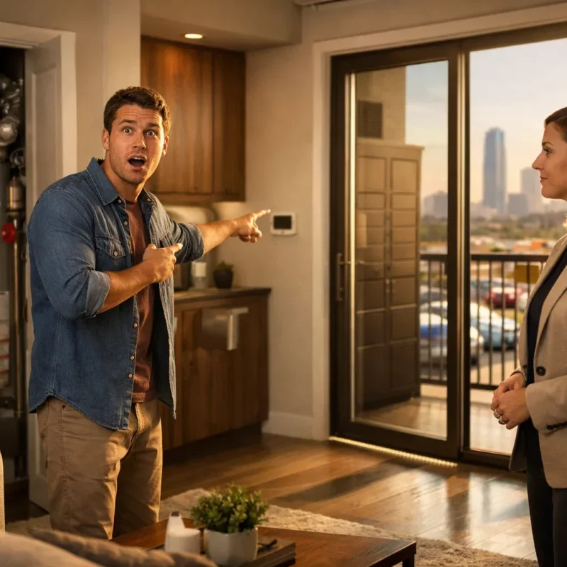 renter overlooks key apartment features in Oklahoma City unit